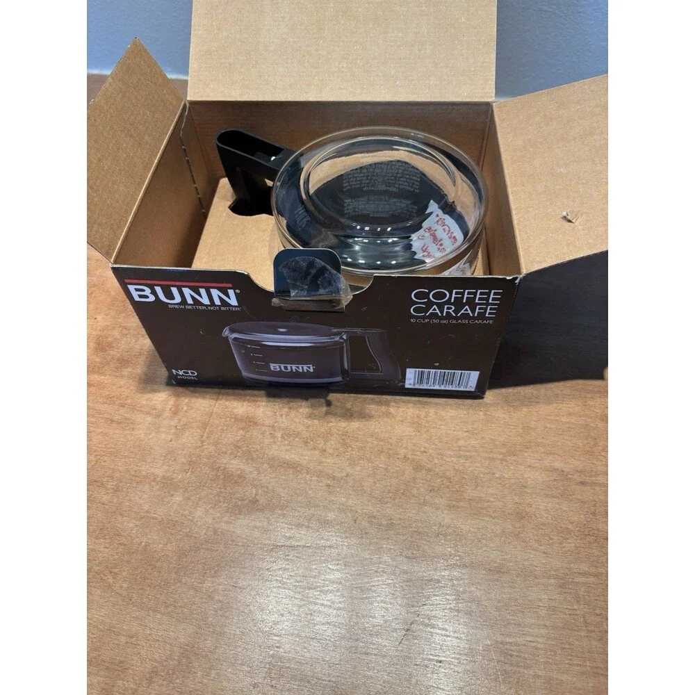 Bunn Coffee Carafe - 10 Cup - Model NCD-B Coffee Pot Replacement Glass OPEN BOX